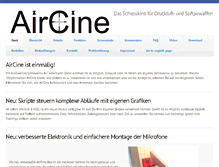 Tablet Screenshot of aircine.de